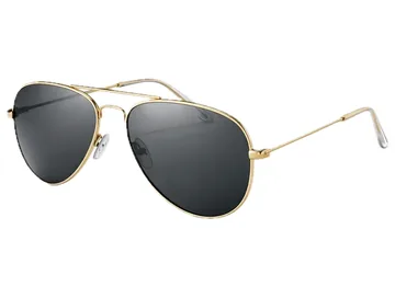 Polarised Aviator Sunglasses, Gold